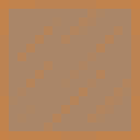 Orange Stained Glass Pane